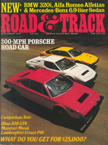 ROAD & TRACK 1975 SEPT - MGB, PORSCHE 917K